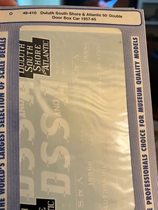 Calcomanía escala O MICROESCALA 48-410 Duluth South Shore & Atlantic 50' DD Boxcar  - Imagen 1 de 2