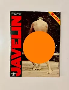 JAVELIN #1 1975, Vintage Gay Magazine, SUPER RARE, Target Men, Collector's Item - Picture 1 of 1