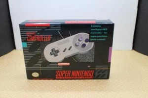 SNES Controller Super NES Nintendo 1991 Original Zubehör Hersteller Original (nur Verpackung) - Bild 1 von 6