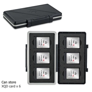 Water-Resistant Memory Card Case Storage Holder fits 6 XQD Cards for Nikon Z7 Z6 - Picture 1 of 11