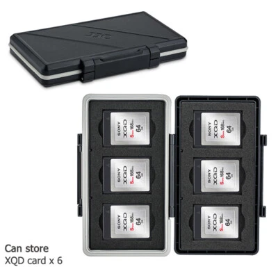 Water-Resistant Memory Card Case Storage Holder fits 6 XQD Cards for Nikon Z7 Z6 - Image 1 of 4
