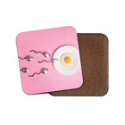 Funny Fertility Food Coaster - Eggs Spoons Doctors Medical Clinic Gift #16166