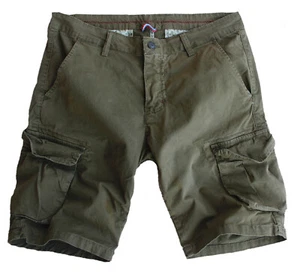 Pantaloncini Cargo uomo con tasconi laterali, slim fit, multitasche, bermuda - Foto 1 di 21