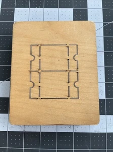 AccuCut Ellison Educational Wooden Die TICKETS #219 * Retired - Picture 1 of 3