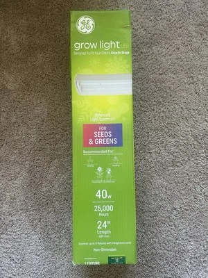Светодиодный светильник для выращивания садоводческих растений GE, 40 Вт, 24 дюйма 93101226 - Изображение 1 из 3
