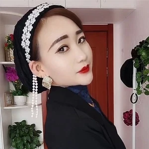 Mujeres Diadema Sombrero Cubierta para la Cabeza Gorras Turbante Islámico Pérdida de Cabello Gorro Dama Prendas para la Cabeza - Imagen 1 de 37