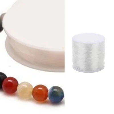 0.5/0.6/0.7/0.8mm Clear Elastic Stretchy Thread For DIY Crafting Jewelry Making - Image 1 of 4
