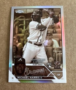 2023 Topps Chrome Update Michael Harris II Sepia Refractor Rookie RC #USC153 - Picture 1 of 10