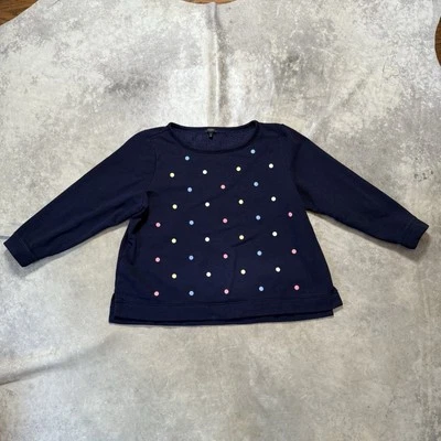 Suéter Talbots Mujer Talla 2XP Azul Marino Bordado Lunares Tejido Foto 1 de 4