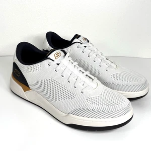 Zapatos Tenis Skechers Corliss Dorset - Para Hombre Talla 10.5 - 210793 WHT Blanco Azul - Imagen 1 de 14