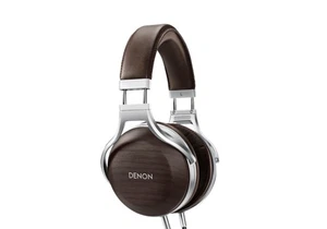 DENON AH-D5200 D5200 Zebrawood Over Ear Premium Headphones High Resolution New - Picture 1 of 8