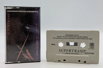 Supertramp Famous Last Words Cassette Tape 1982 - Image 1 of 2