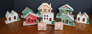 Vintage Weihnachtsdorf Set aus Karton Japan MCM (10) ?PUTZ? Kandell Designs - Bild 1 von 22
