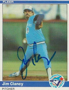 Jim Clancy Toronto Blue Jays Personally Autographed Card - Picture 1 of 1