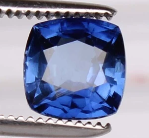 5.10 Ct Natural Blue Sapphire Kashmir Square Faceted Cut AAA+ Loose Gemstone - Picture 1 of 9