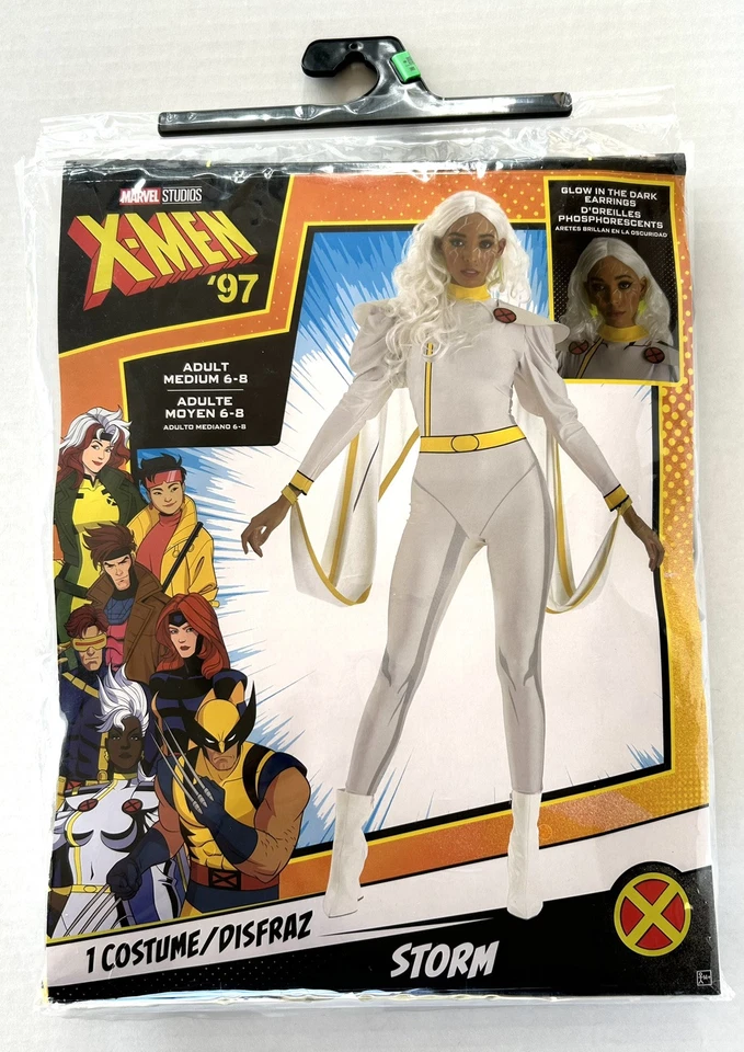 Marvel Xmen '97 Storm Halloween Cosplay Costume With Adult Women's Medium New - Image 1 of 4