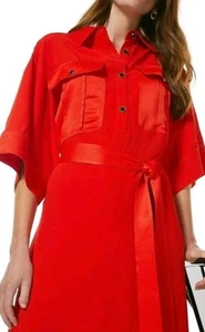 Karen Millen Multistitch Matte and Shine Maxi Dress, UK Size 12 - Picture 1 of 8