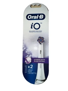 Oral-B iO Testine di Ricambio per Spazzole, Ultimate White (2 Testine) - Foto 1 di 2