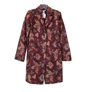Cappotto lungo donna tg 10 CAbi arazzo floreale giacobino bellissimo, boho - Foto 1 di 8