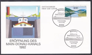 Germany FDC 1992 Michel 1630 New Holzbrucke Bridge nr. Essing - Picture 1 of 2