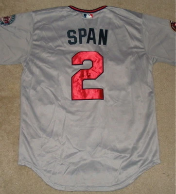 JERSEY AUTOGRAFIADO DENARD SPAN (GEMELOS) ¡CON PRUEBA! Foto 1 de 2