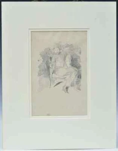 James McNeill Whistler ( 1834-1903) etching, Firelight, w/ butterfly signature - Picture 1 of 5