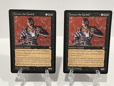 2x Crovax the Cursed LP/MP Stronghold Black Rare Mtg Reserved List X2