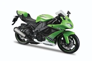 Maisto 31187 Kawasaki Ninja ZX-10R grün 1:12 Standmodell Neu - Bild 1 von 1
