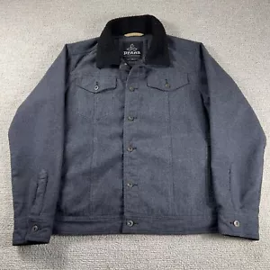 Giacca Prana Lana Sherpa Foderata Collo Bottoni Grigio Uomo Taglia Large - Foto 1 di 7
