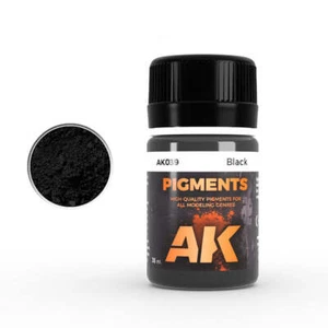 Pigmento negro AK Interactive AK039 35 ml - EE. UU. - Imagen 1 de 2
