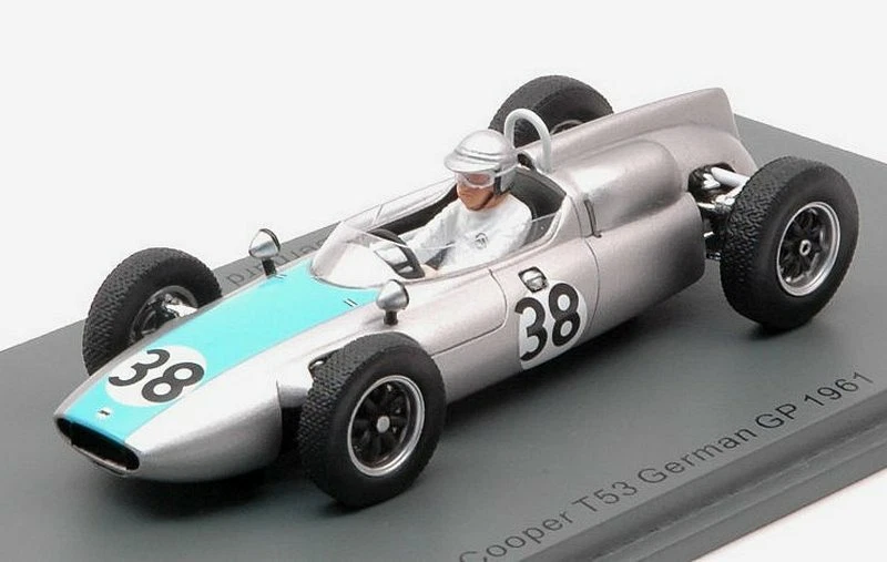 Cooper T53 GP Germany 1961 Bernard Collomb 1:43 SPARK S8061 - Immagine 1 di 1