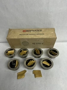 8x NOS Bryant Locking Flanged Inlet 20A/125/250V Made In USA •FREE SHIPPING• - Picture 1 of 6