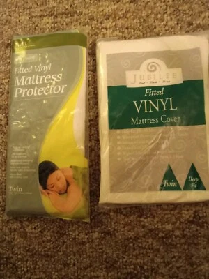 Pack de 2! Funda Colchón Vinilo Impermeable Ambos Nuevos Tamaño Doble Ajustable Foto 1 de 4