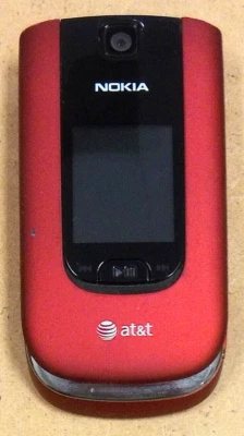 Teléfono celular plegable Nokia 6350 - rojo y negro (AT&T) Foto 1 de 3