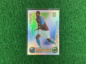 Topps Match Attax 2008/2009 Ashley Young Man Of The Match Card - Aston Villa - Picture 1 of 2