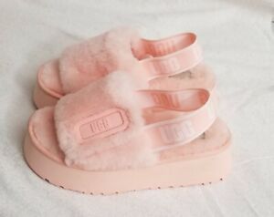 Ugg Women's Disco Platform Slide Sandals Size: 5 Pink Dust NWOB