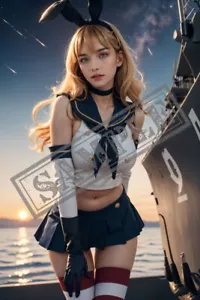 SFW+NSFW~Ai ilustraciones de obras de arte Shimakaze 160 imágenes (solo descarga digital) - Imagen 1 de 5
