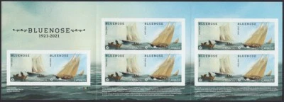 BLUENOSE - SAILING SHIP = 100th Anniversary = Booklet of 10 stamps Canada 2021 - Image 1 of 3