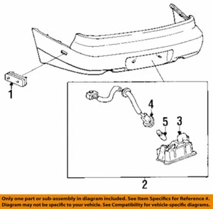 Lexus IS300 8127030240 Kennzeichen Lampe Assy 81270-30240 Original OEM 1993-97 - Bild 1 von 1