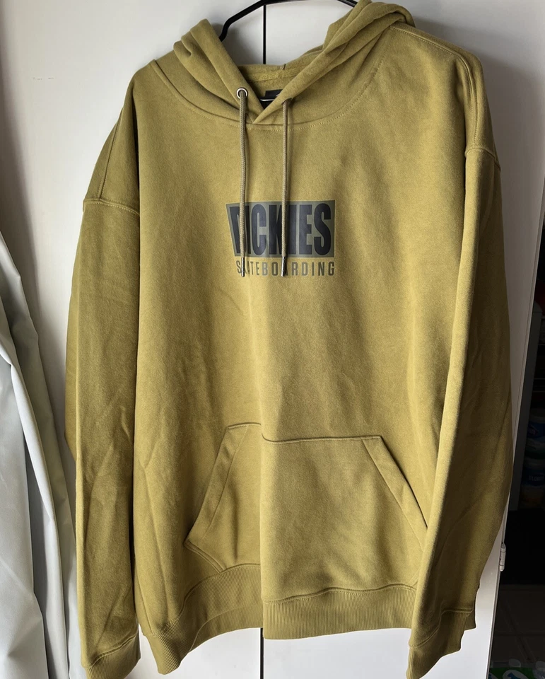 Dickies Skateboarding Relief Fleece Hoodie Men’s XL Tan Heavyweight