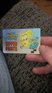 Rare Spongebob Squarepants Nickelodeon Viacom '05 Ripped Pants 3D MAKE AN OFFER - Picture 1 of 4
