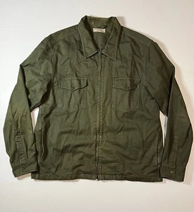 J.CREW Wallace & Barnes Button Down Shirt Jacket Heavy Work Shirt Size Large - Picture 1 of 6