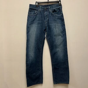 Guess Jeans 1981 Men's Medium Wash Straight Leg Blue Size 29 x 32 Button fly VTG - Picture 1 of 8
