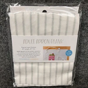 Kimberbell Pinstripe Adult Apron Blank Designed for Machine Embroidery KDKB254 - Picture 1 of 8