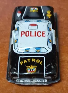 Vintage Tin Toy small Car Police Made in Japan - Picture 1 of 5