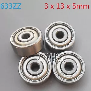 4pcs 633zz Sealed Bearing 3 x 13 x 5 mm for TAMIYA TRAXXAS ALIGN RC Hobby DIY - Picture 1 of 1