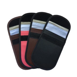 Estuche antirrobo RFID blindaje coche llavero bloqueo señal bolsa Faraday - Imagen 1 de 16