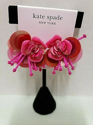 kate spade - vibrant life - sequin stud earrings - Pink Multi- NWT- $58  E24 - Image 1 of 4