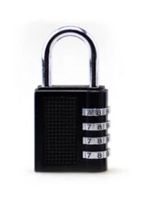 Zahlenschloss Vorhängeschloss Keller Lock Nummern Schwarz - Bild 1 von 1