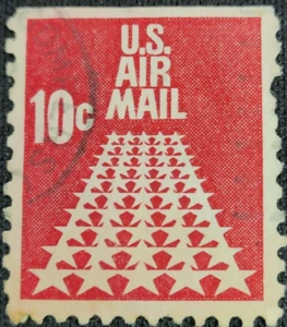US Airmail Fifty Star Runway 10 cent  Stamps Scott #C72 & C73 - Picture 1 of 2